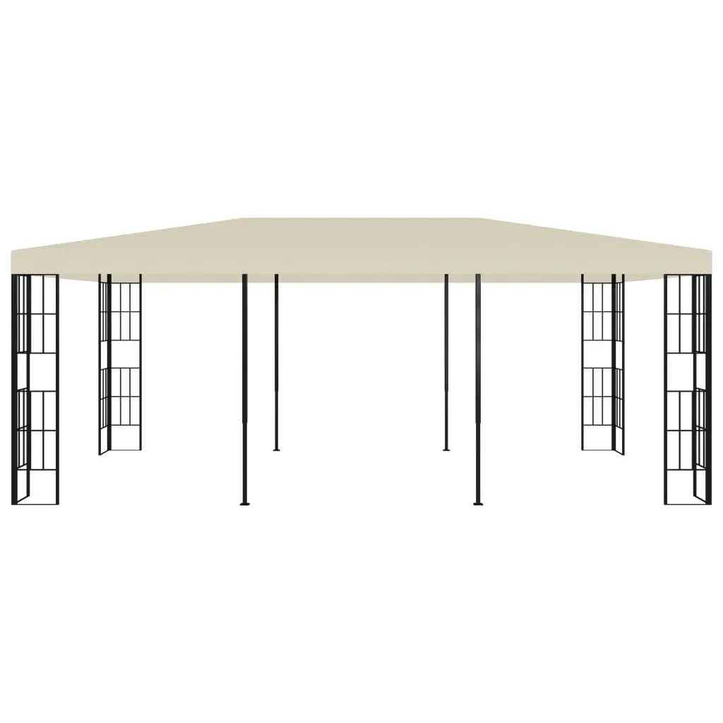 Gazebo 3 x 6 m crème 47983 HangarStore - Grande tonnelle de jardin chic
