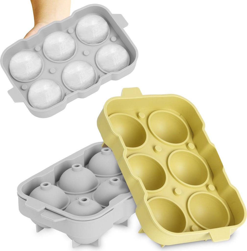 Blumtal Eiswürfelformen Silikon 3er Set - 6er Eiswürfelform Produktbild 