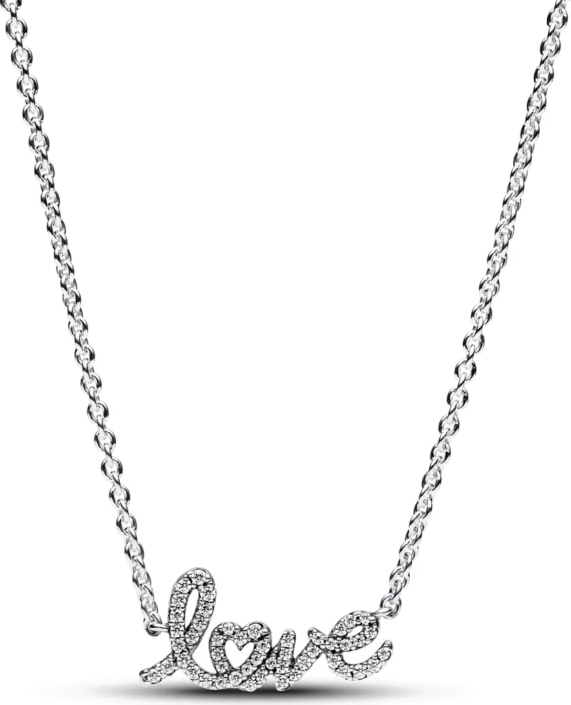 Collana Pandora Love Scritto a Mano 393076C01-45 - Must Have Argento