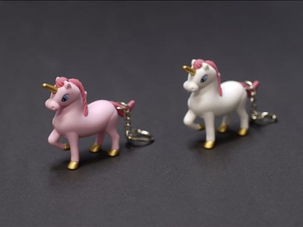 Schlüsselanhänger, Magisches Einhorn mit Regenbogenlicht Produktbild 