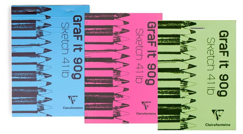 Bloc de Dessin A4 Clairefontaine GraF it Papier Croquis 90g Blanc