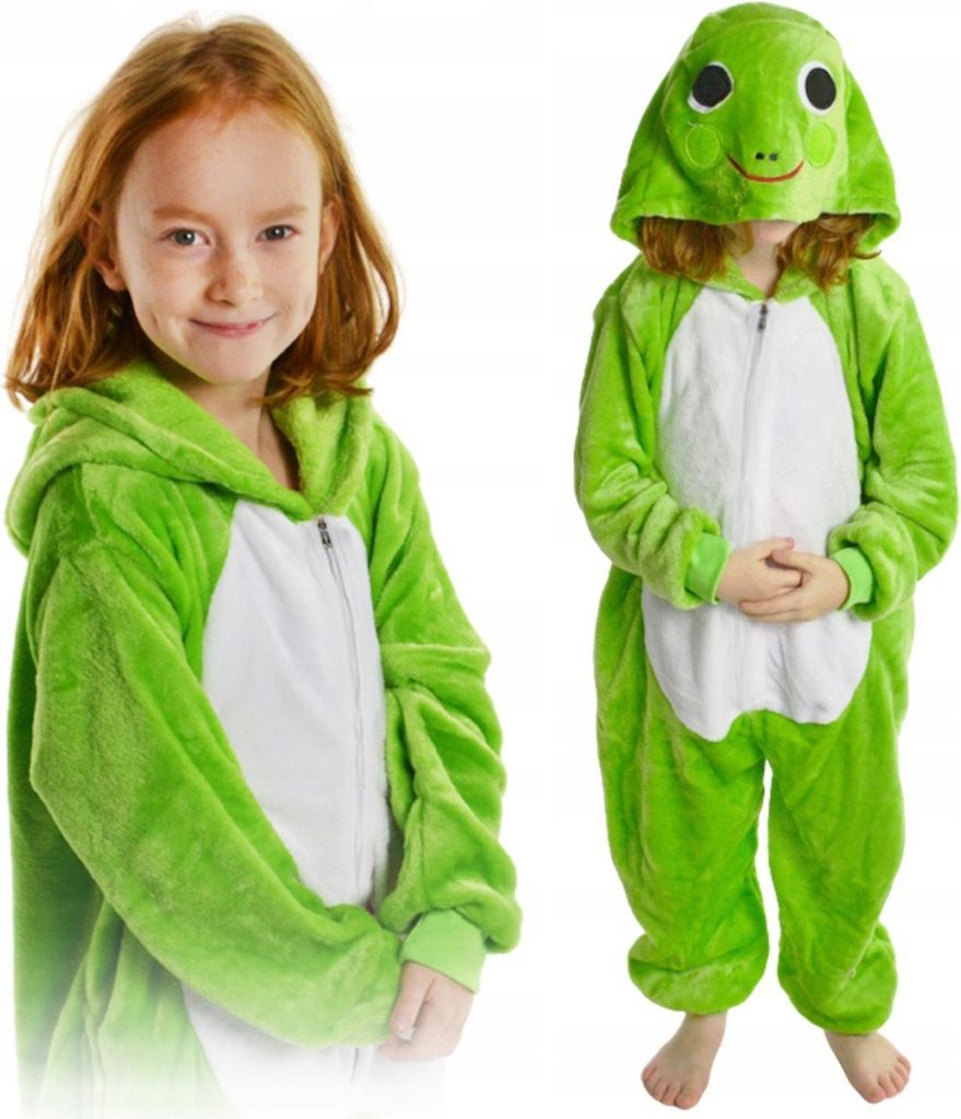 Dětské pyžamo, overal s motivem žáby, kigurumi, dětský Obrázek produktu 