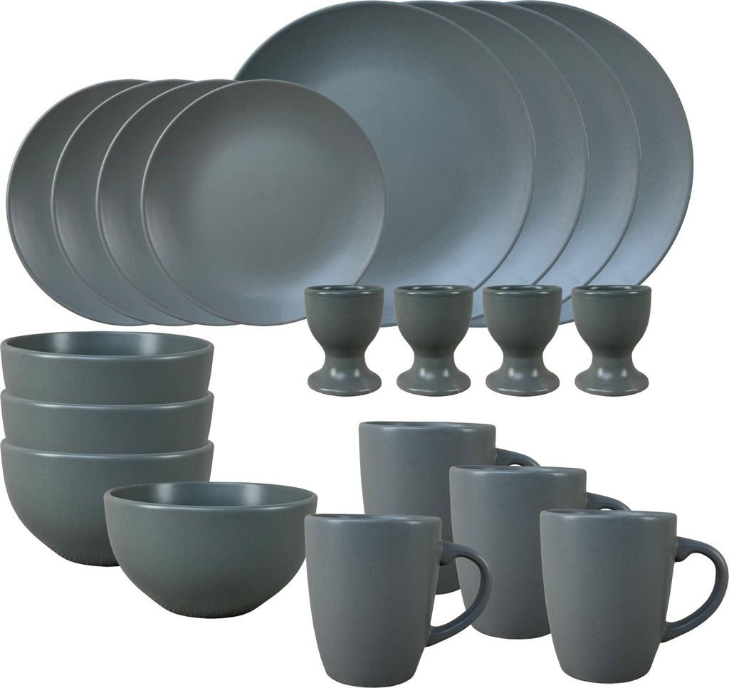 Geschirrset 20-teilig Grau Antonia NTK-Collection