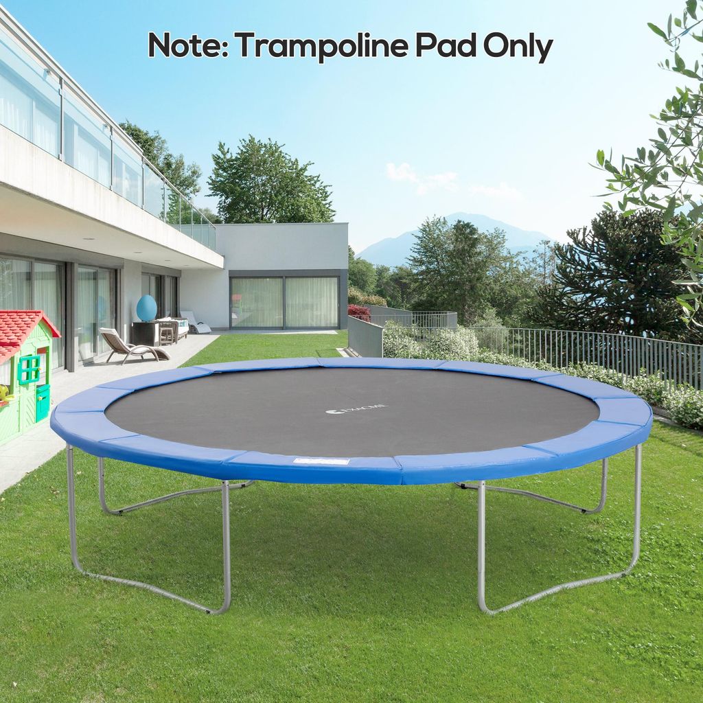 Trampolin Randabdeckung Ø366cm cm breit, Reißfest UV-resistent Federabdeckung, Wasserabweisend