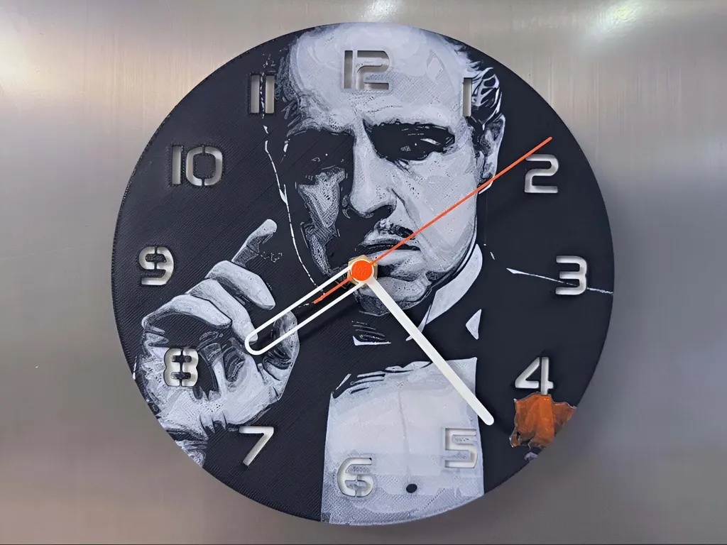 Décoration Murale Le Parrain Vito Corleone en Disque Vinyle 245mm