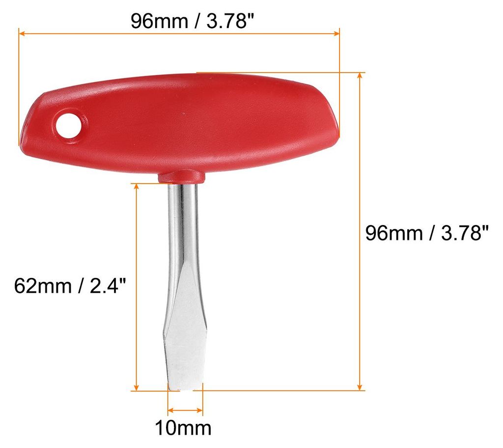 T-Griff Schlitz Schraubendreher 12mm T-Griff Schraubenschlš¹ssel mit Kunststoffgriff fš¹r Schlitzschraube Schnellwechselplatte Kamera Stativ Ei...