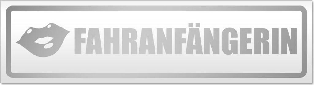 Fahranfänger Kussmund Magnetschild Schild magnetisch