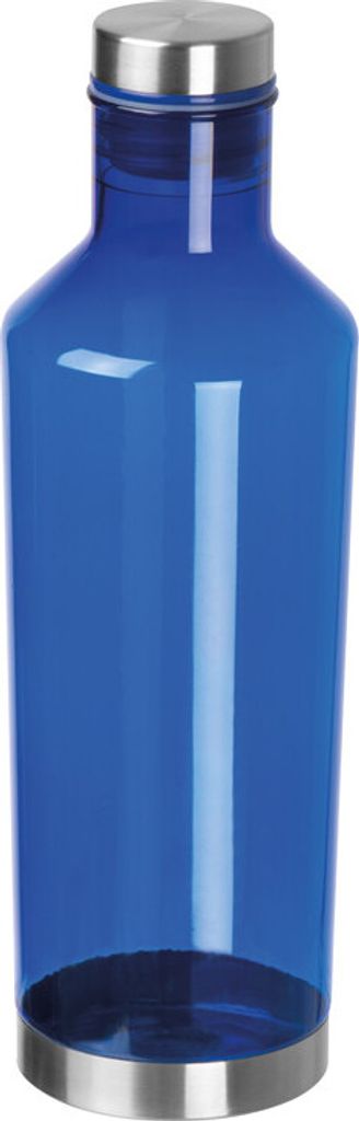 Transparente Trinkflasche aus Tritan / 800ml / Farbe: blau