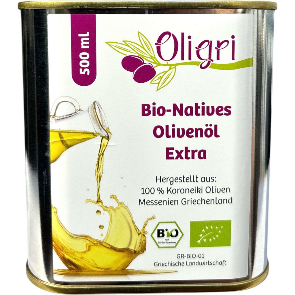Oligri Griechisches Bio Olivenöl Nativ Extra 500 ml, aus Produktbild 