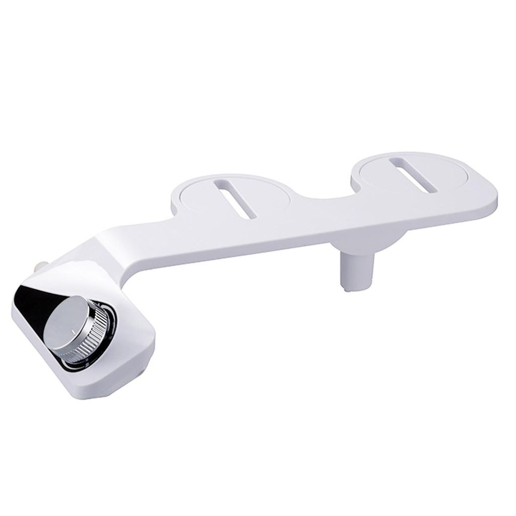 Bidet-Aufsatz für WC-Sitz, nicht elektrisch, selbstreinigend, zwei einziehbare Düsen, einfache Installation, einstellbarer Wasserdruck für die I...