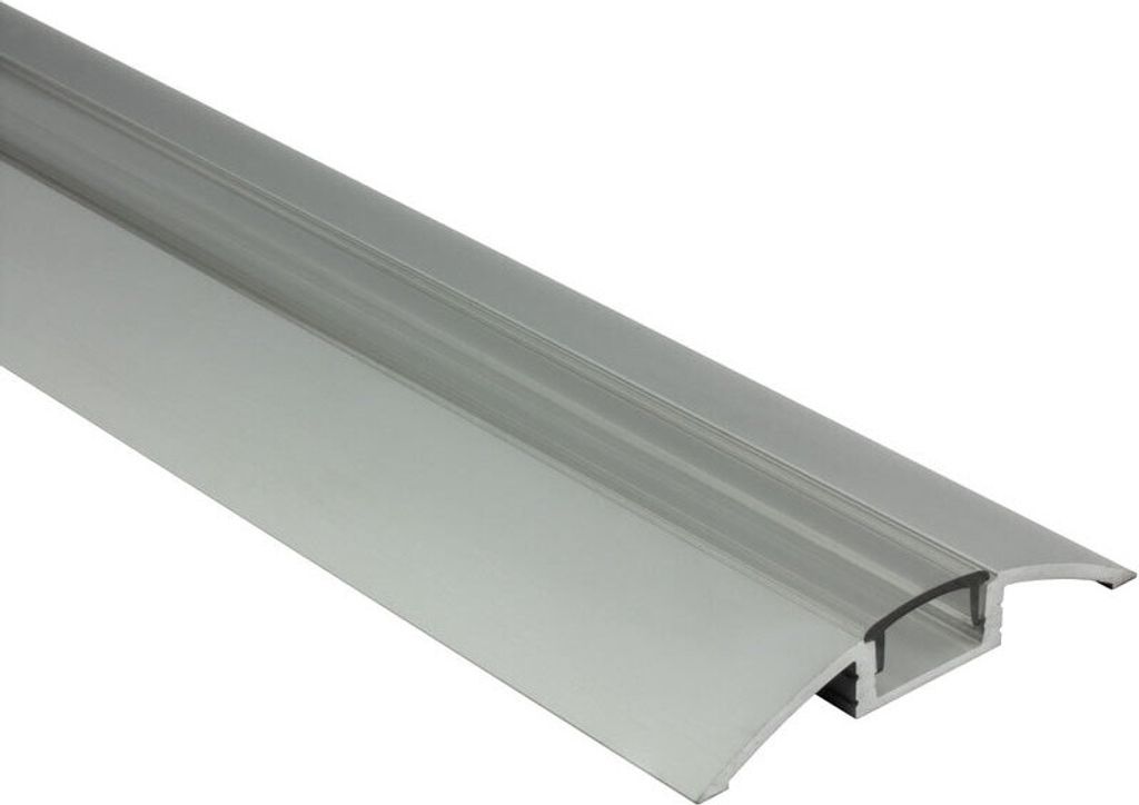 - F01 LED Aluprofil Silber Übergangsprofil 2m klar