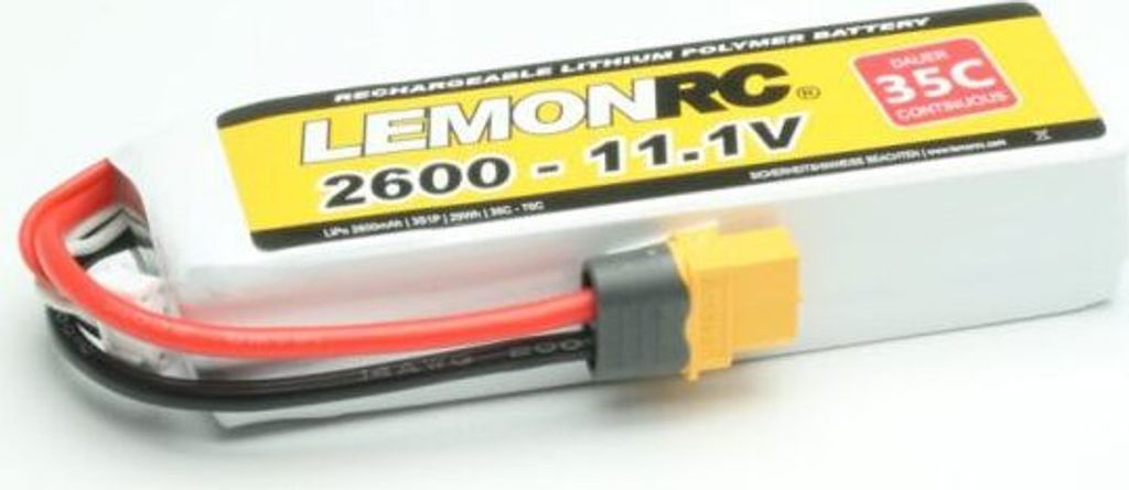 LiPo Akku LEMONRC 2600 - 11.1V (35C)
