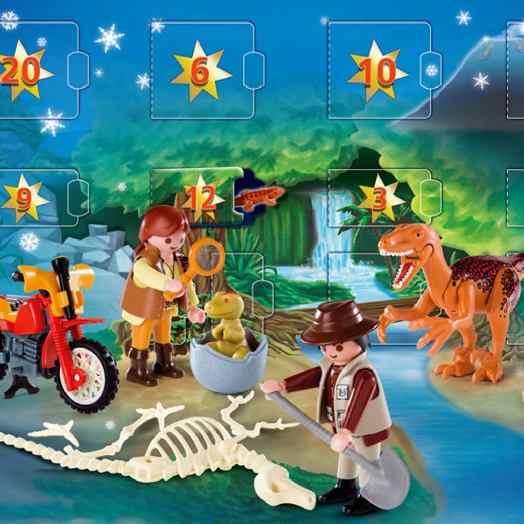 PLAYMOBIL 4162 Adventskalender Dino-Expedition