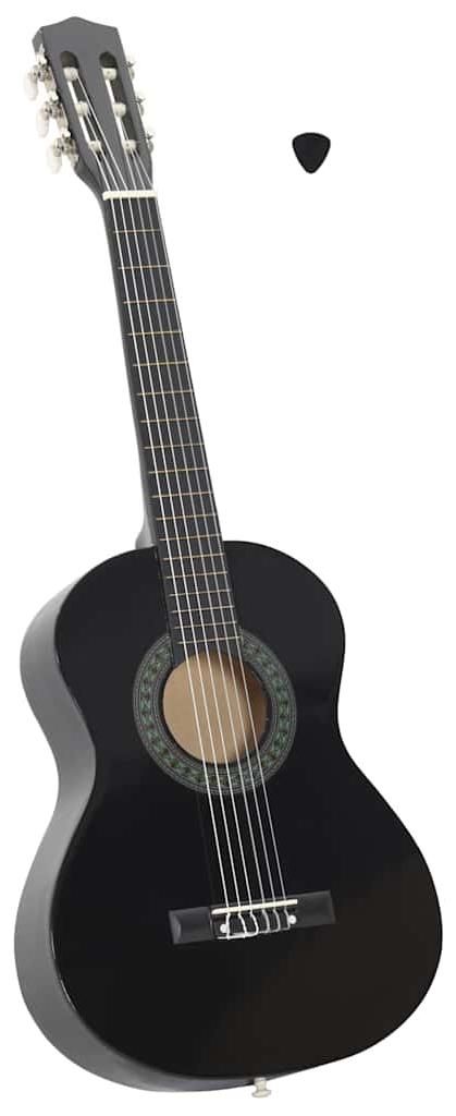 vidaXL Klasická gitara pre začiatočníkov a deti čierna 1/2 Obrázok produktu 