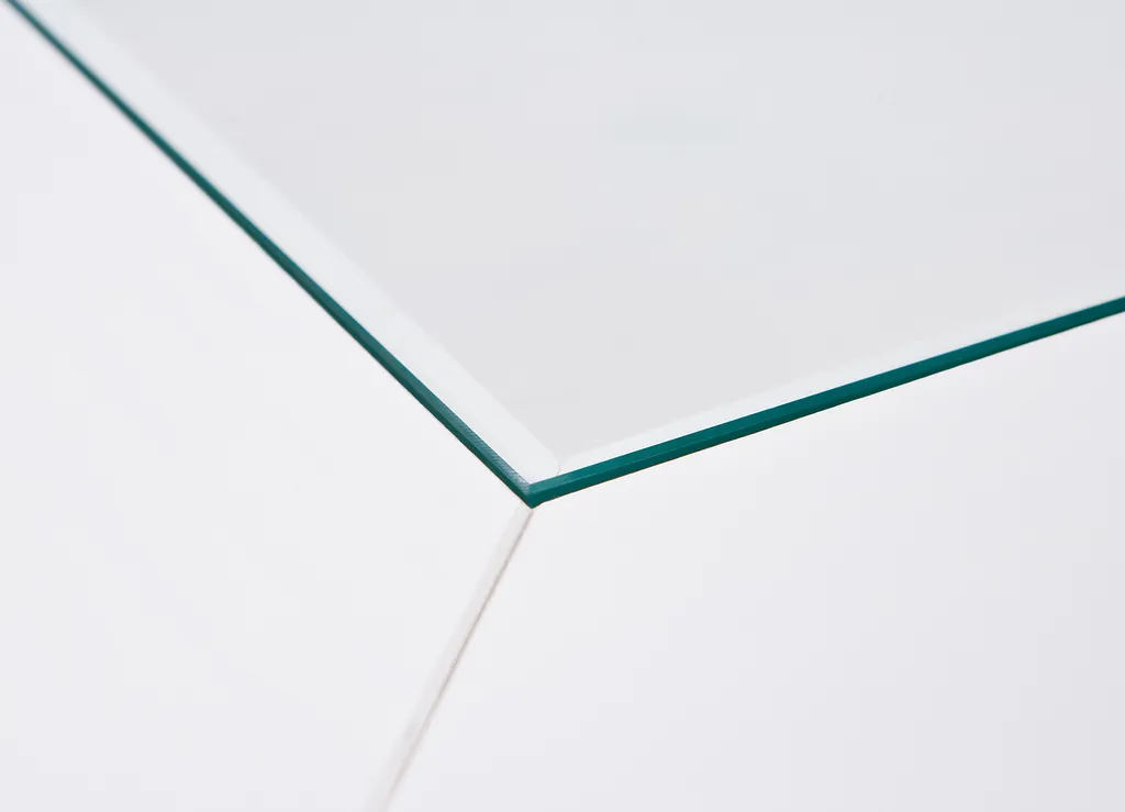 Table basse de salon blanche Pall dotée d'une tablette de rangement - 9