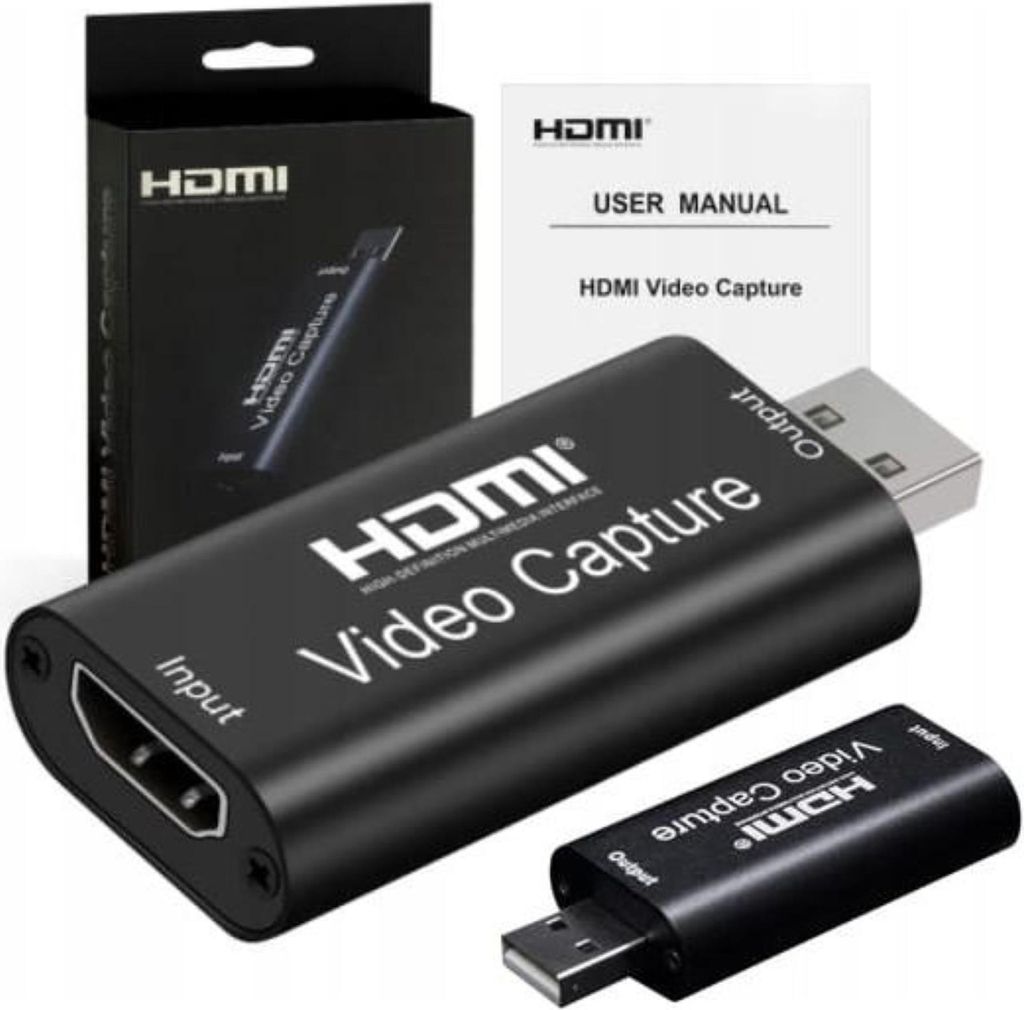 Video Grabber - HDMI Capture Karte - USB 2.0 - Full HD 1080p - für PC Laptop - Windows Mac - Plug and Play