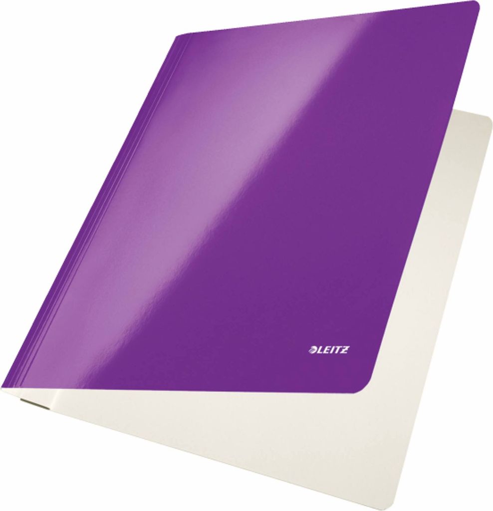 Schnellhefter Wow A4 PP-laminiert 300g/qm violett Packung mit 10 Stück