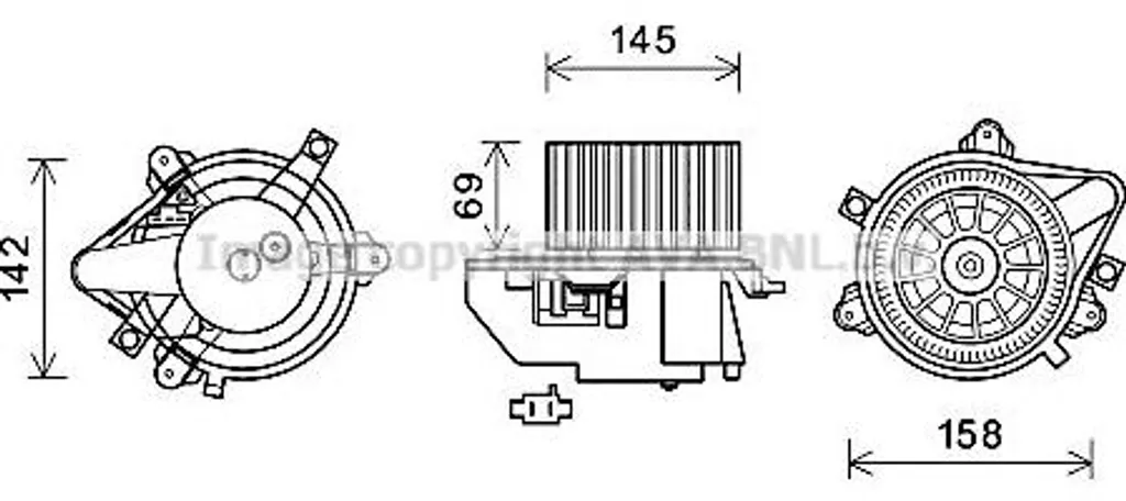 Réparer Ventilation Fiat Idea et Musa avec le Moteur AVA FT8419 77362485