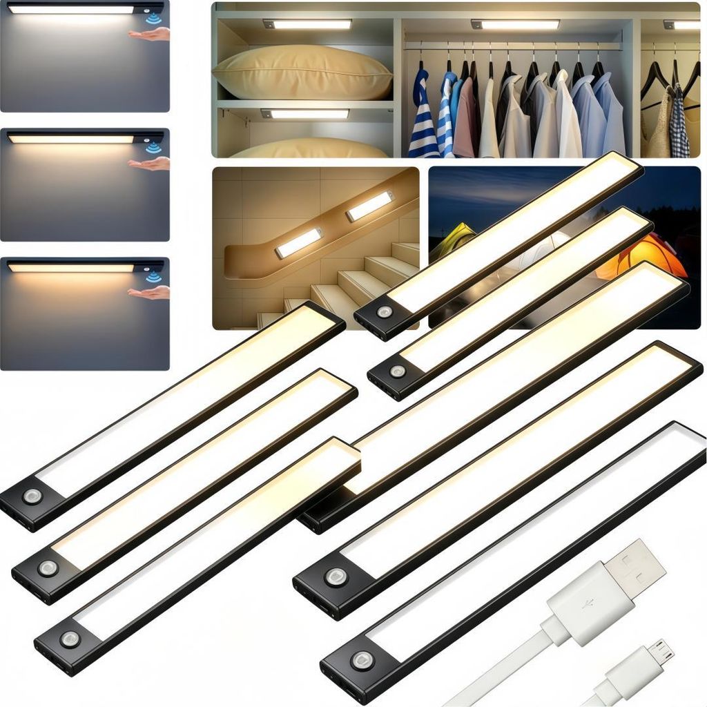 8 Stück-30cm, LED Unterbauleuchte, Schrankleuchte mit Produktbild 