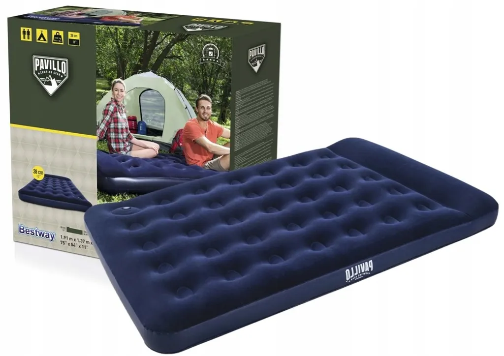 Matelas Gonflable Bestway 137cm de Large avec Surface Floquée Douce
