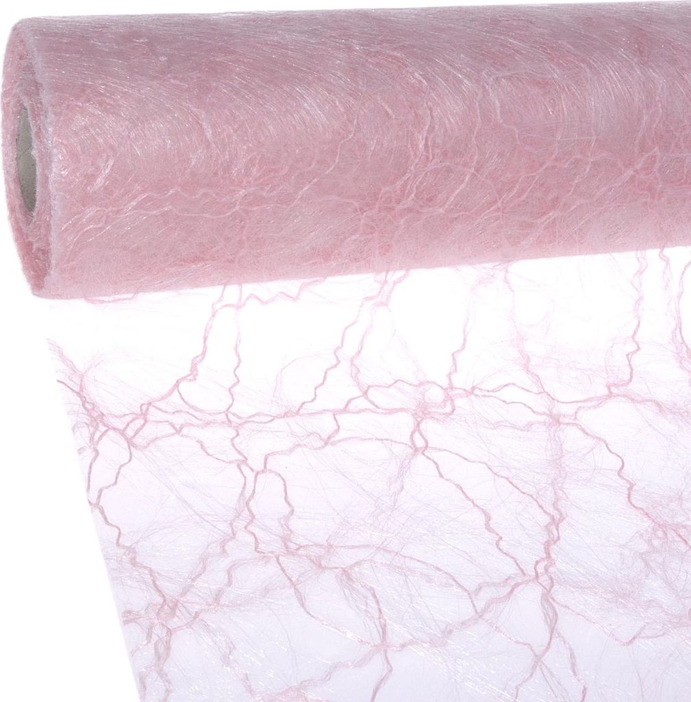 Sizotwist Tischband - Tischläufer - Zartrosa - 30 cm Breite - 25 Meter Rolle - 81-300-25-033