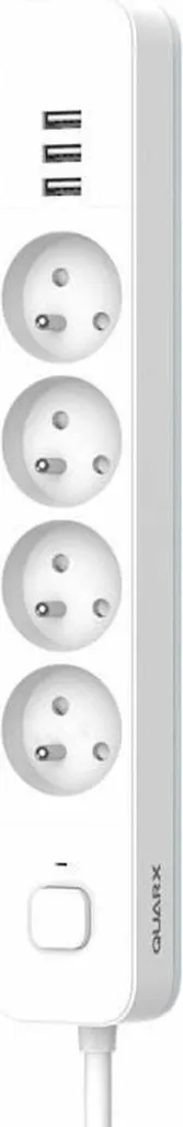 Prolunga QUARX 4 Prese Schuko 1,5m con Interruttore - Sicurezza Casa - 2