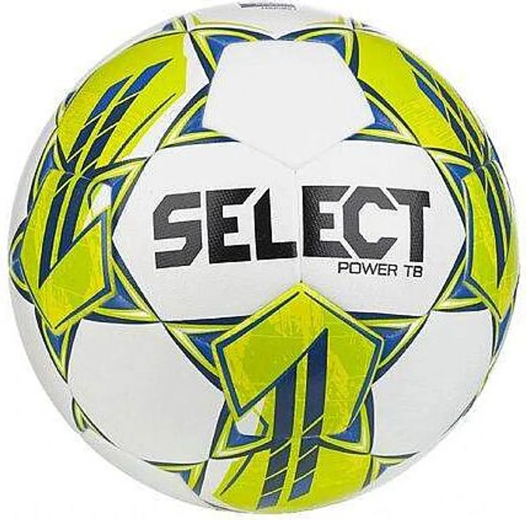 Ballon de football FB Power TB Blanc et Jaune - Taille 5 haute densité