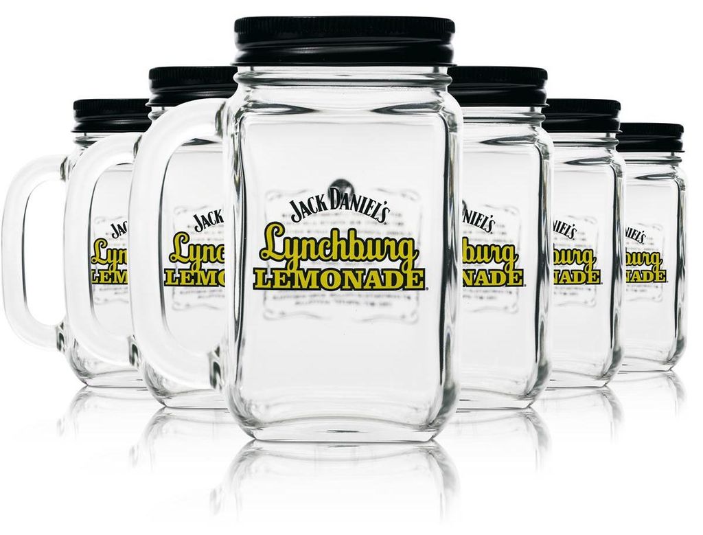 6x Jack Daniels Whisky Lynchburg Lemonade Gläser Cocktail Produktbild 