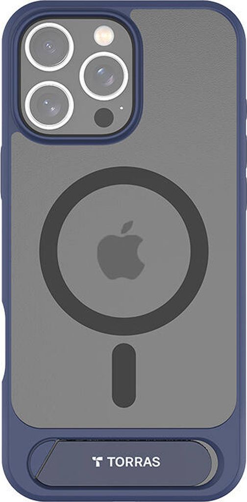 Torras Pstand Series Case für iPhone 16 Pro (Blau)