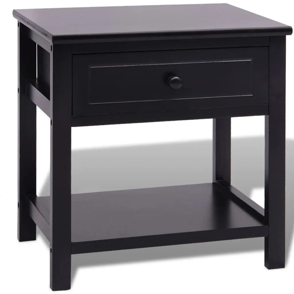 Table de nuit bois noir : la solution gain de place pour chambre rangée