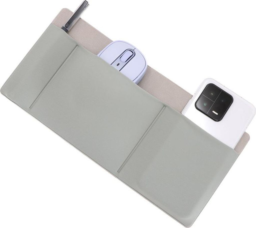 INF Notebook Maus Aufbewahrungstasche Selbstklebend Organizer Zubehör Grau