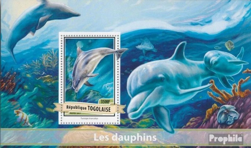 Briefmarken Togo 2017 Mi Block 1403 (kompl. Ausgabe) postfrisch Delfine