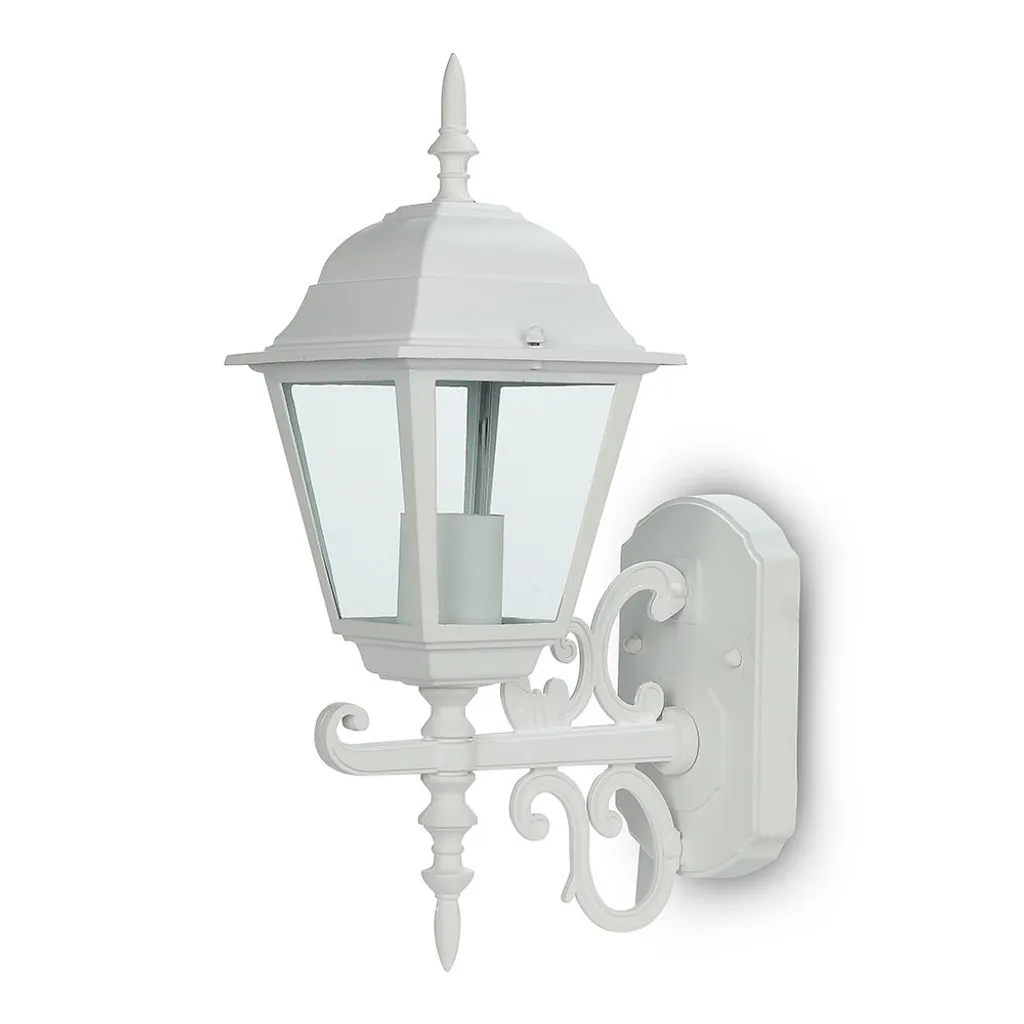 Luminaire Extérieur Blanc Mat IP44 V-TAC - Lampe Murale Robuste E27
