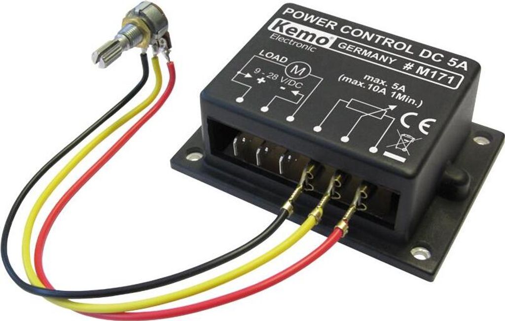 Kemo PWM Leistungsregler 9 - 28 V/DC, max. 10 A M171