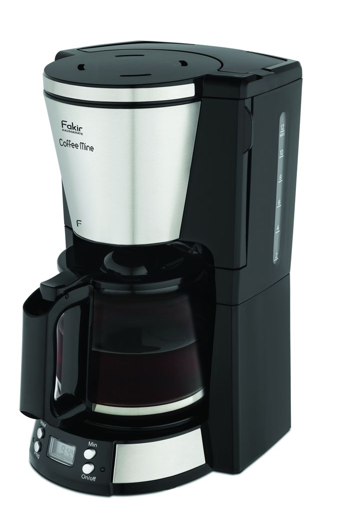 Fakir Coffee Mini Kaffeemaschine, 1,5 Liter Glaskanne bis zu 12 Tassen, Warmhaltefunktion