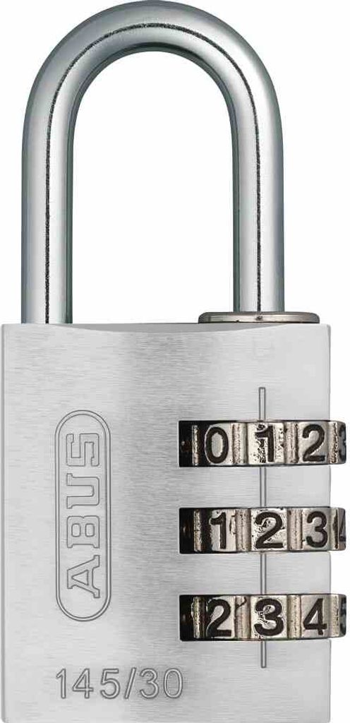 ABUS 466-34 Kombi Hängeschloss 145/30 Color Metal B/DFNLI, silber