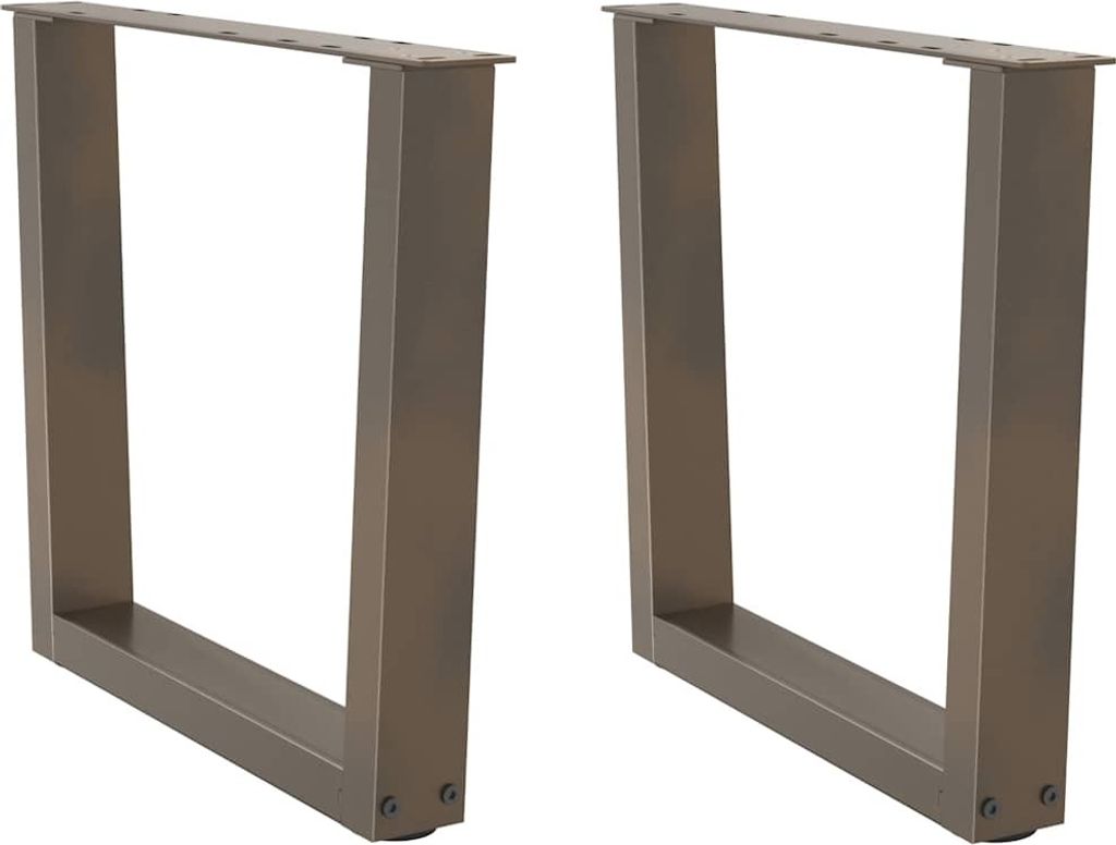 Couchtischbeine V-Form 2 Stück Naturstahl 60x(42-43,3) cm Stahl