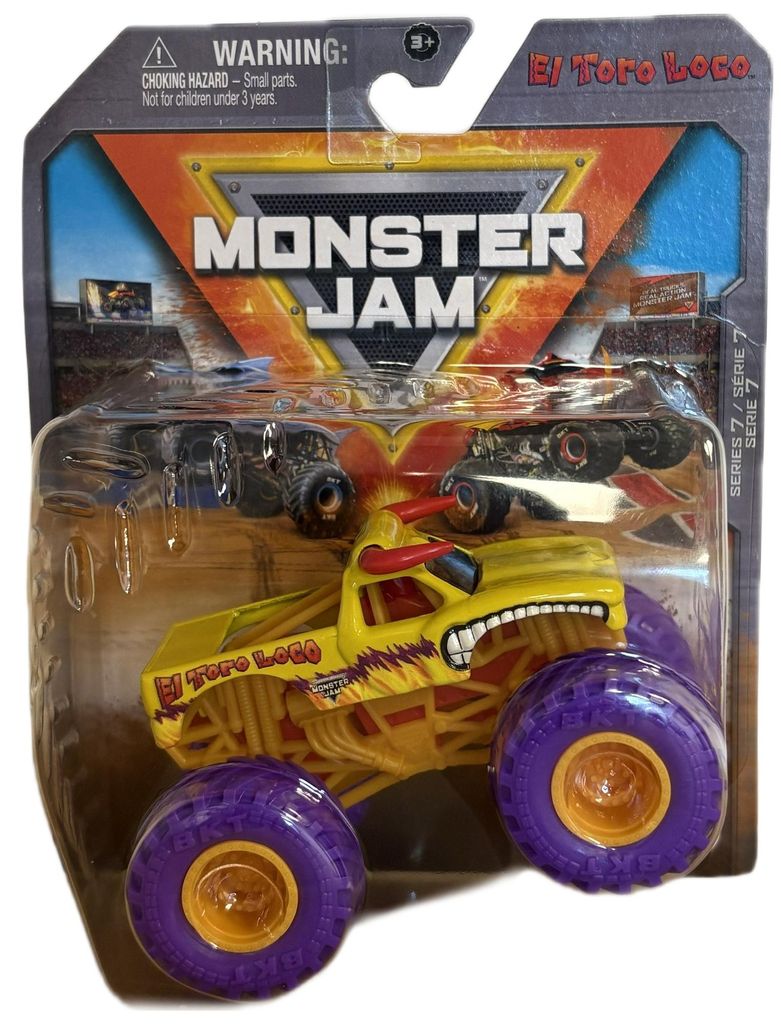Monster Jam Cars Monster Truck Fahrzeug El Toro Loco 1:64 Produktbild 