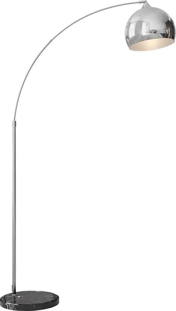 Lampadaire Arc Gain de Place pour Salon avec Socle Marbre Anti-Basculement