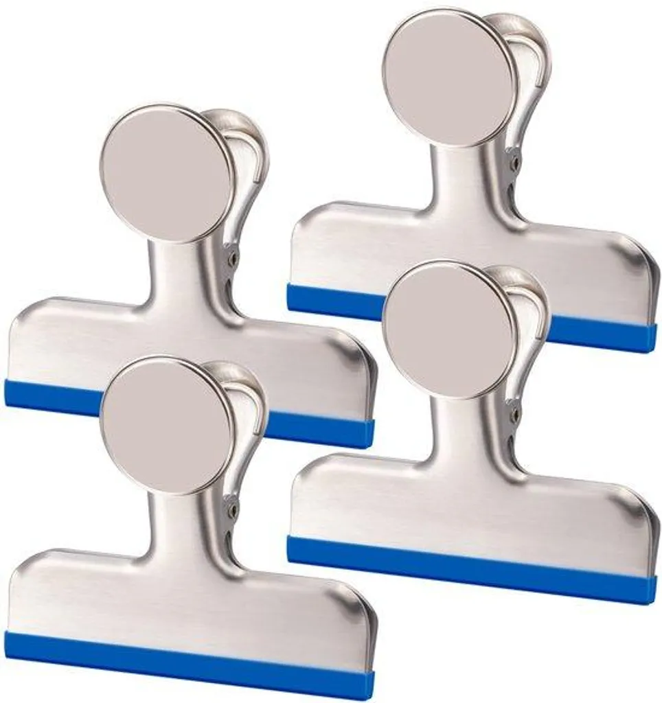 Clips Magnétiques Puissants en Métal Lot de 4 pour Tableau Scolaire