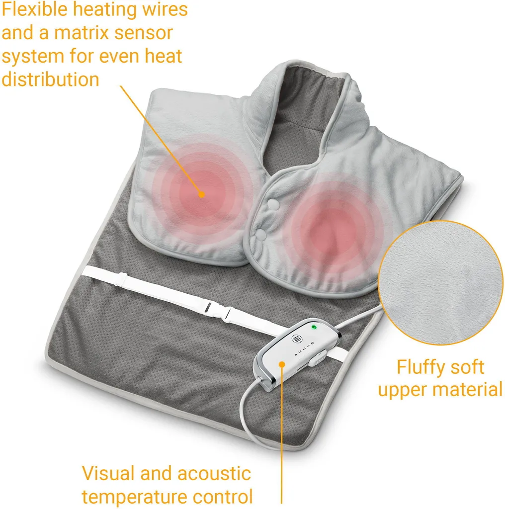 Coussin chauffant cervical et dorsal Medisana HP 630 format 55x65 cm