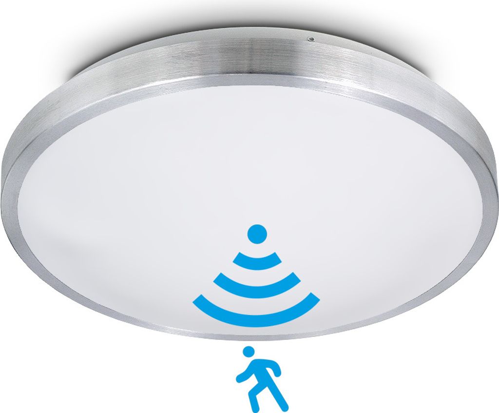 Deckenlampe rund mit Sensor Deckenleuchte 2 x E27 Flur Produktbild 
