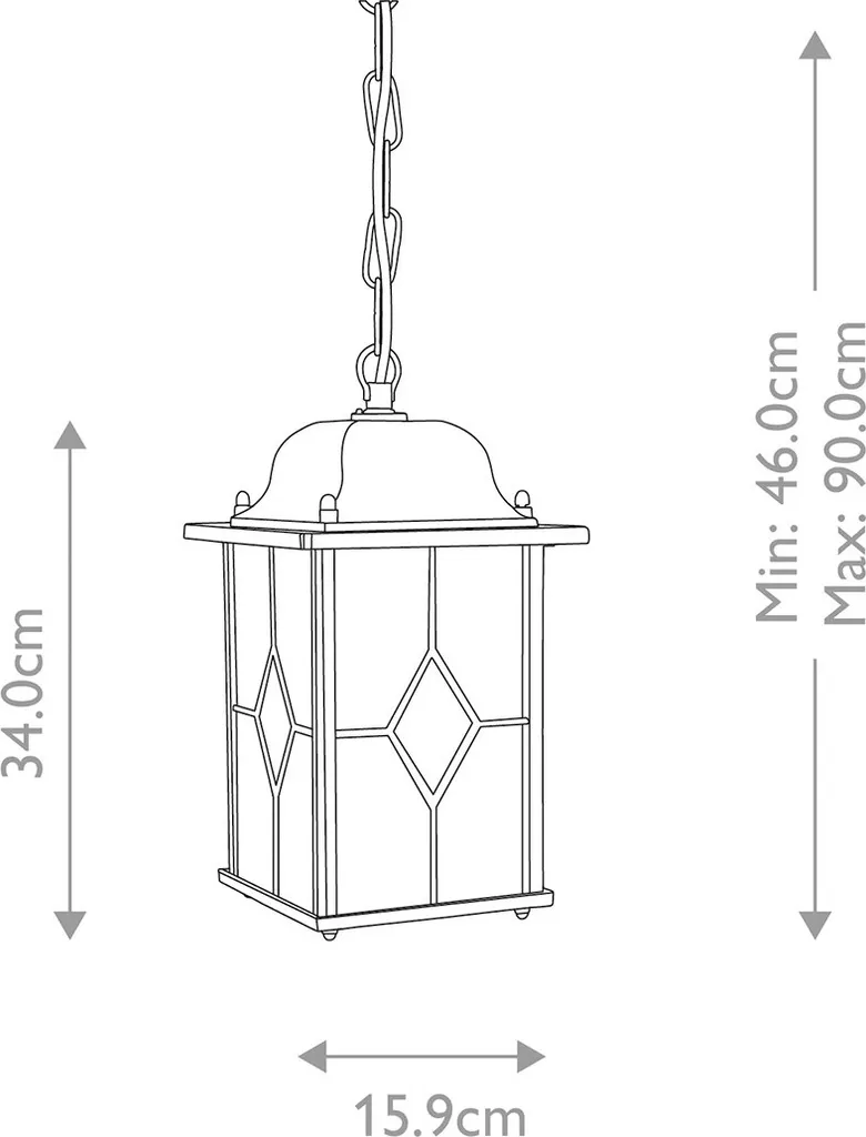 Luminaire suspendu Wexford étanche IP44 contre rouille et humidité E27 - 2