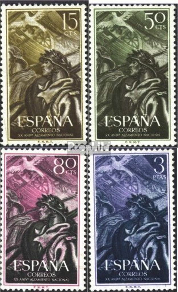Briefmarken Spanien 1956 Mi 1084-1087 (kompl.Ausg.) Produktbild 