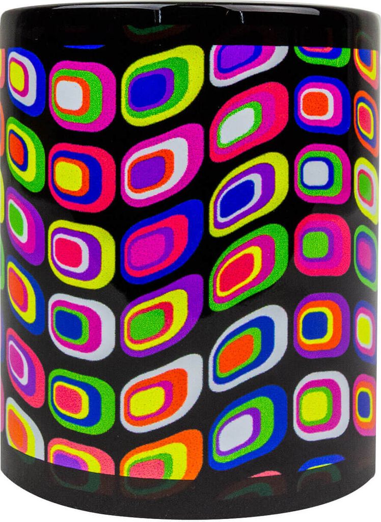PSYWORK Fluo Cup Neon Motiv Tasse "Neon Retro"