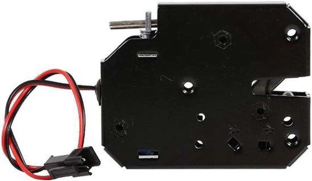 Elektrisches Schloss 12V 2A – Magnetisches Kastenschloss, Kohlenstoffstahl, Schwarz, Klein, Sicherheitsschloss