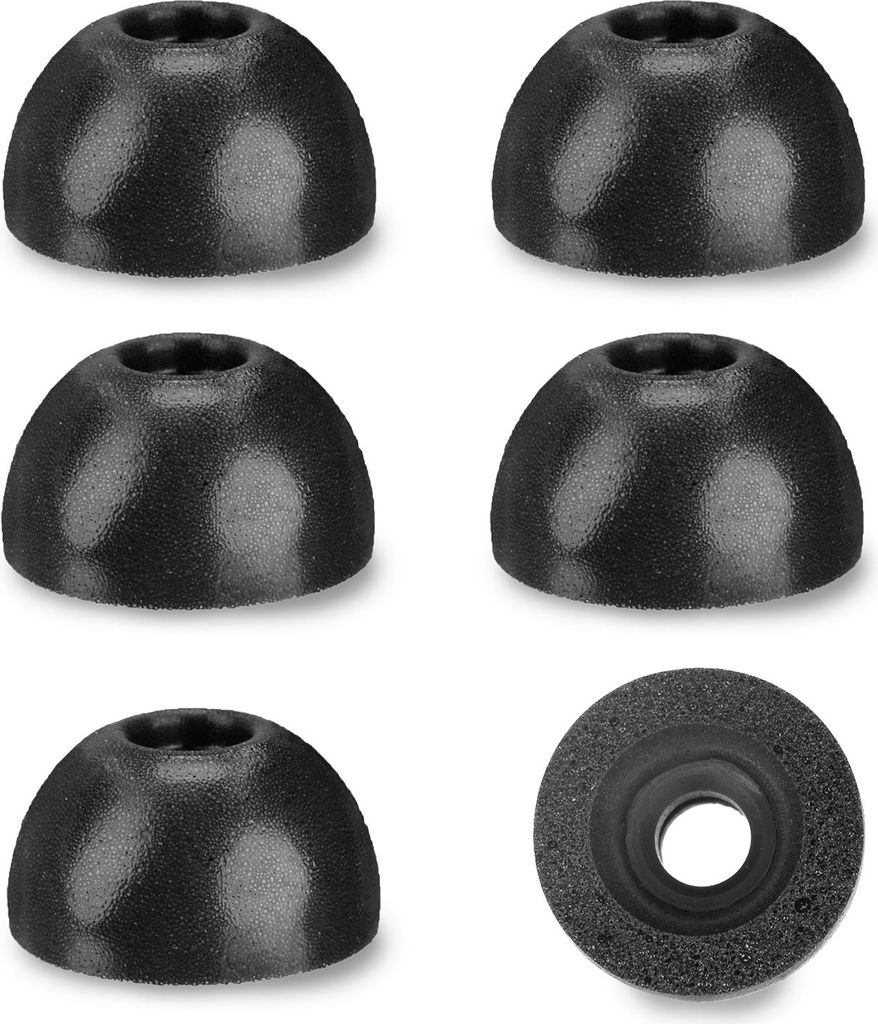 INF Ersatz-Ohrstöpsel aus Memory-Schaum für TWS Anker Liberty 2 Pro/Air X/2/2 Pro Schwarz