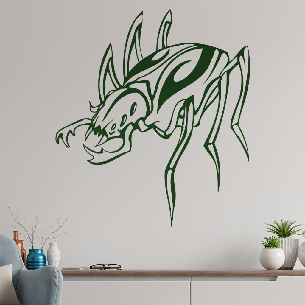 Riesen Käfer Wandtattoo in 6 Größen - Wandaufkleber Wall Sticker - Dekoration, Küche, Wohnzimmer, Schlafzimmer, Badezimmer