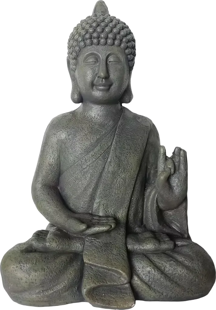 Statue de Bouddha Assis 52 cm - Décoration Zen pour Maison et Balcon
