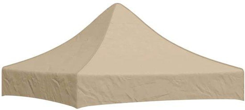 Reservezeil für Vouwtent - 2x2 m - Beige - 600D Oxford mit PVC-Beschichtung - 270 g/m² - wasserfest & UV-beständig
